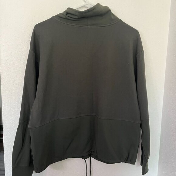 Athleta Sweatshirt Women's Sz XS Mountain Olive  Hermosa Mock Neck - Picture 7 of 7